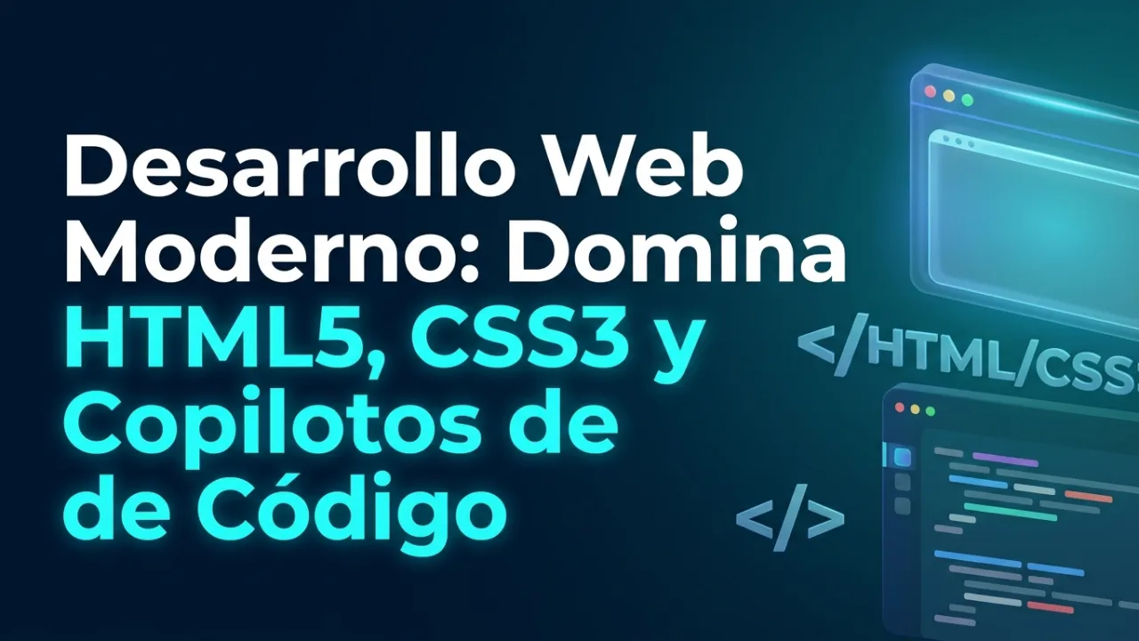 Desarrollo Web Moderno: Domina HTML5, CSS3 y Copilotos de Código